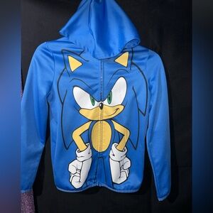Jumping Beans Blue Sonic Hoodie NWOT
